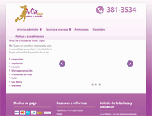Tablet Screenshot of bellezaadomicilio.com.pe